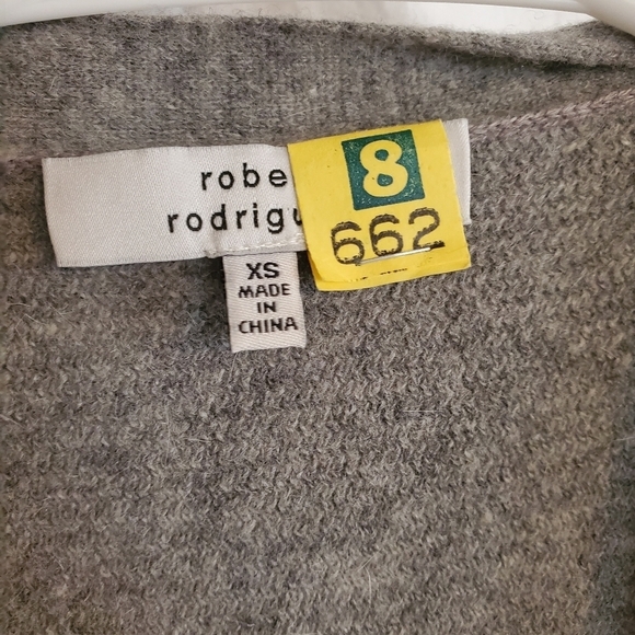 Robert Rodriguez wool rabbit hair waterfall duster - Picture 3 of 9